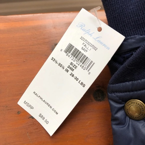 NWT Ralph Lauren toddler quilted jacket - Picture 3 of 3